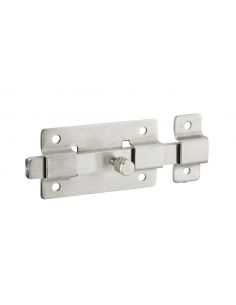 Zavor usa mobilier, aplicat, 75 mm, bolt plat, inox, THIRARD - 1