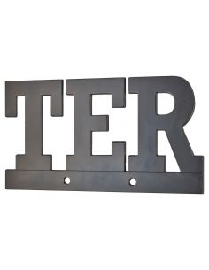 Litere "TER" inaltime 80 mm, negru, se insurubeaza, THIRARD - 1