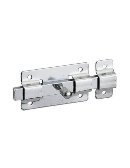 Zavor usa mobilier, aplicat, 100 mm, bolt plat, cromat, THIRARD - 1