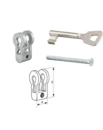 Adaptor pentru broasca incastrata cu cheie - 1