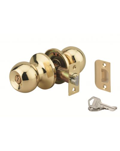 Broasca tubulara orizontala aplicata cu dubla intrare pentru usa de la intrare, ax reglabil, aurie, 3 chei - 1