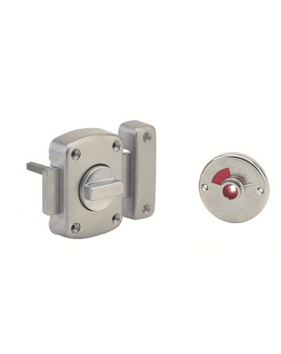 Broasca aplicata tip Alouette pentru WC, 50mm, epoxid argintiu - 1