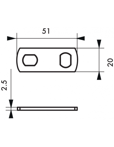 Cama plata pentru incuietoare, no. 3 - 2