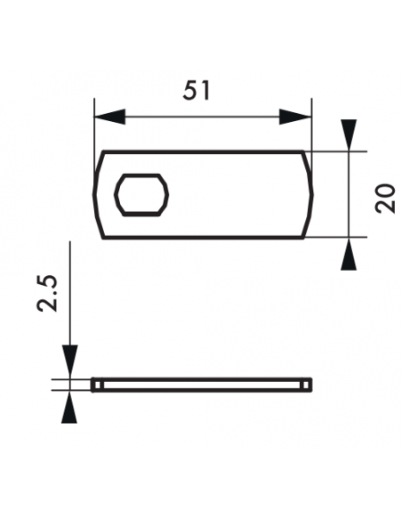 Cama plata pentru incuietoare, no. 1 - 2