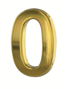 Cifra 0 aurie adeziva, ABS, H.50mm - 1