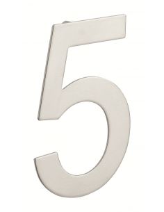 Cifra 5 de insurubat, inox, H.100mm - 1