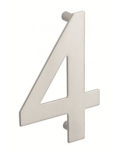 Cifra 4 de insurubat, inox, H.100mm - 1