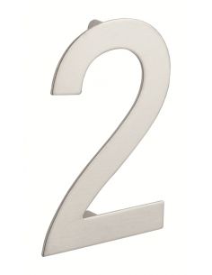 Cifra 2 de insurubat, inox, H.100mm - 1