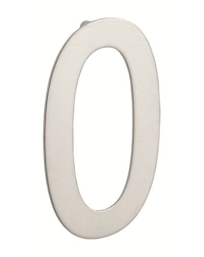 Cifra 0 de insurubat, inox, H.100mm - 1