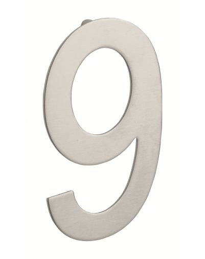 Cifra 9 de insurubat, inox, H.100mm - 1