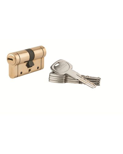 Cilindru usa cu dubla intrare Trafic 12, 30x30mm, nichelat, anti-ruptura, anti-intepare, anti-ruptura, 5 chei - 1