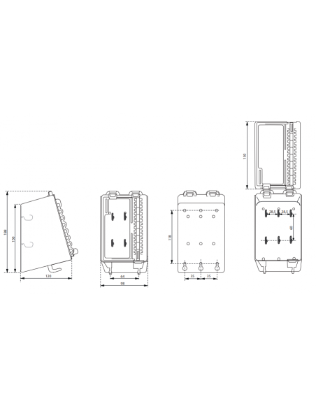 Cutie pentru chei L98 x I180 x A120 mm - 2