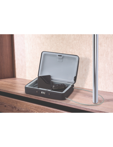 Cutie pentru chei de siguranta cu cablu, inchidere prin combinatie modificabila, 3 cifre - 3