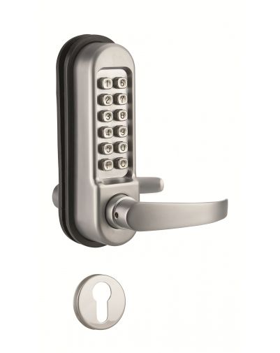 Broasca aplicata combinatie mecanica pentru incuietoare incastrabila pentru usa interioara, patrat 7mm, crom mat - 1