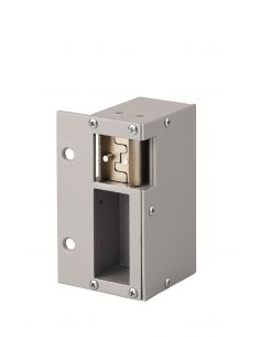 Incuietoare electrica pentru broasca orizontala aplicata, reversibila, 12V, compatibila pentru exterior, gri - 1