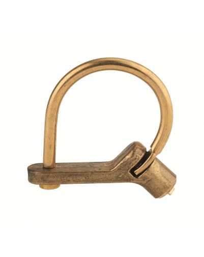 Lacat 629 C GM cu calcai indoit, maner triunghiular din alama de 5 mm - 1