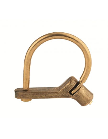 Lacat 629 C GM cu calcai indoit, maner triunghiular din alama de 5 mm - 1