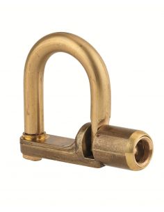 Lacat 329 C cu calcai drept, maner din alama, triunghi de 5 mm - 1