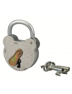 Lacat cu cheie 2493, otel, exterior, arc zincat, 55 mm, 2 chei - 1