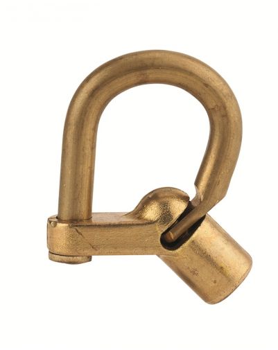 LACAT CU CHEIE 129 C cu calcai cotit, maner din alama, surub semiluna - 1
