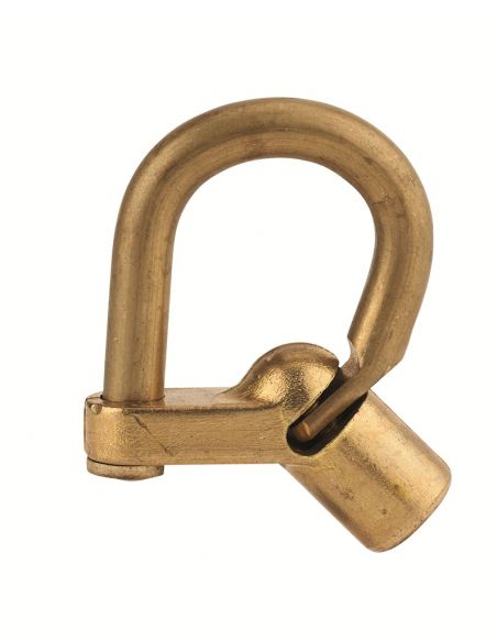 LACAT CU CHEIE 129 C cu calcai cotit, maner din alama, surub semiluna - 1