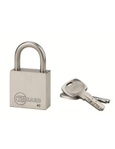 Lacat de exterior cu cheie INOX, inox, arc inox, 40 mm, 2 chei - 1