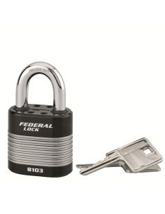 Lacat cu cheie Federal Lock Protector, exterior, otel, dubla inchidere, 50mm, 2 chei - THIRARD - 1