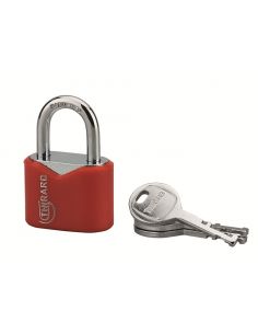 Lacat cu cheie Ruby Color, otel, interior, arc din otel, 32 mm, 3 chei - 1