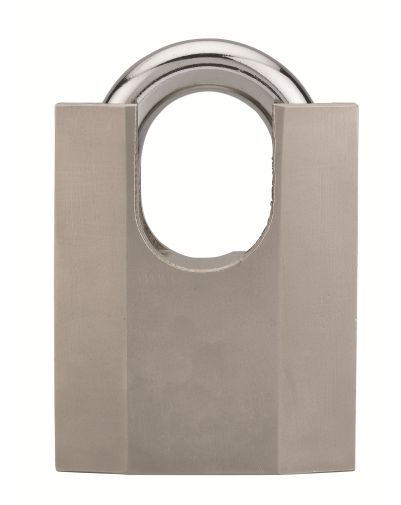 Lacat cu cheie Octo-P, otel, pentru santier, arc protejat din otel, 60mm, 3 chei - 1