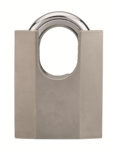 Lacat cu cheie Octo-P, otel, pentru santier, arc protejat din otel, 60mm, 3 chei - 1