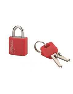 Lacat cu cheie Type 1, interior, 20mm, aluminiu, culori asortate, 2 chei - 1