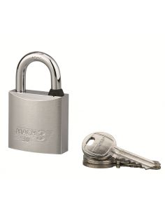Lacat de exterior Mach 3, 30 mm, alama nichelata, 2 chei - 1
