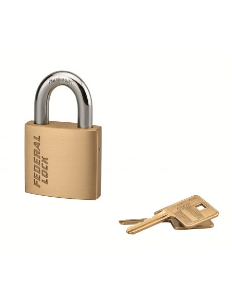 Lacat de santier Federal Lock 520, 45 mm, alama, 2 chei - 1