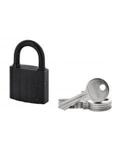 Lacat din otel cimentat Black lock, 50 mm, 5 chei - 1