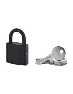 Lacat din otel cimentat Black lock, 38 mm, 5 chei - 1