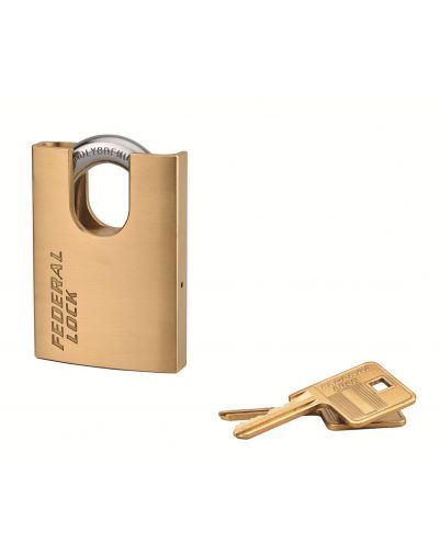 Lacat de santier Federal Lock 530-p, 60 mm, alama, 2 chei - 1