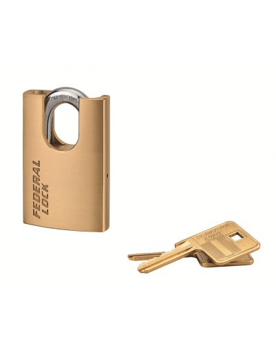 Lacat de santier Federal Lock 520-p, 50 mm, alama, 2 chei - 1
