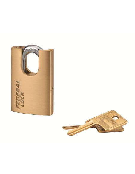 Lacat de santier Federal Lock 520-p, 50 mm, alama, 2 chei - 1