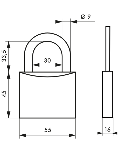 Lacat Mach 2 55 mm, 2 chei - 2