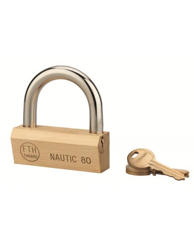 Lacat NAUTIC 80 mm, alama, 3 chei - 1