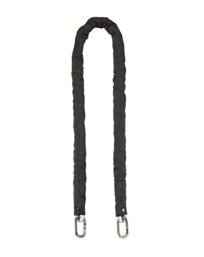 Lant din otel acoperit cu nylon Loops, pentru bicicleta, motocicleta, bariere, 1,5 m, negru - 1