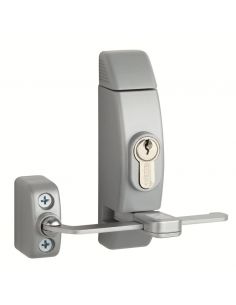 Limitator cu cilindru pentru fereastra, 118x130mm, argintiu, 3 chei - 1