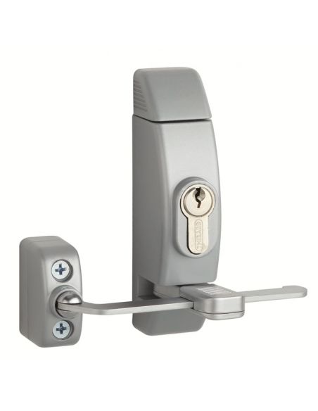 Limitator cu cilindru pentru fereastra, 118x130mm, argintiu, 3 chei - 1