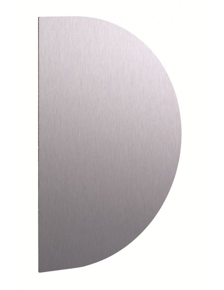 Placa de impingere semiluna din inox 230x150mm cu adeziv - 1