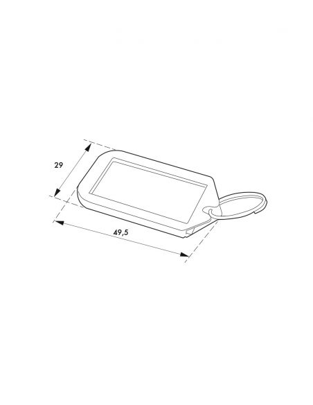 Set de 5 suporturi pentru etichete, galben, 49,5x29mm - 3