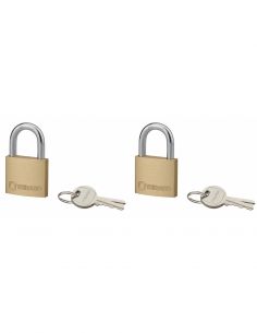 Set de 2 lacate Type 1+, 40 mm, arc din otel, 2 chei/lacat, se deschid cu aceeasi cheie - 1