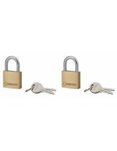 Set de 2 lacate Type 1+, 30mm, arc otel, 2 chei/lacat, deschidere incrucisata cu aceeasi cheie - 1