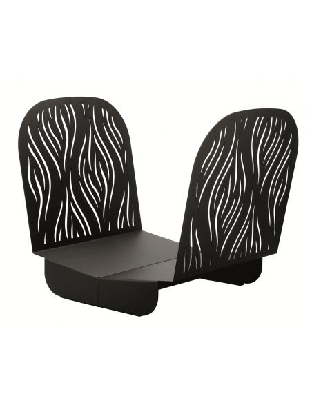 Suport pentru lemne semineu negru pentru interior si exterior Serena, otel, 400x525mm - 1