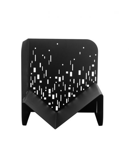 Suport pentru lemne semineu negru pentru interior si exterior Bristol, otel, 433x500mm - 3