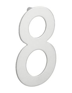 Numar usa, cifra „8”, prindere suruburi, inox - 1